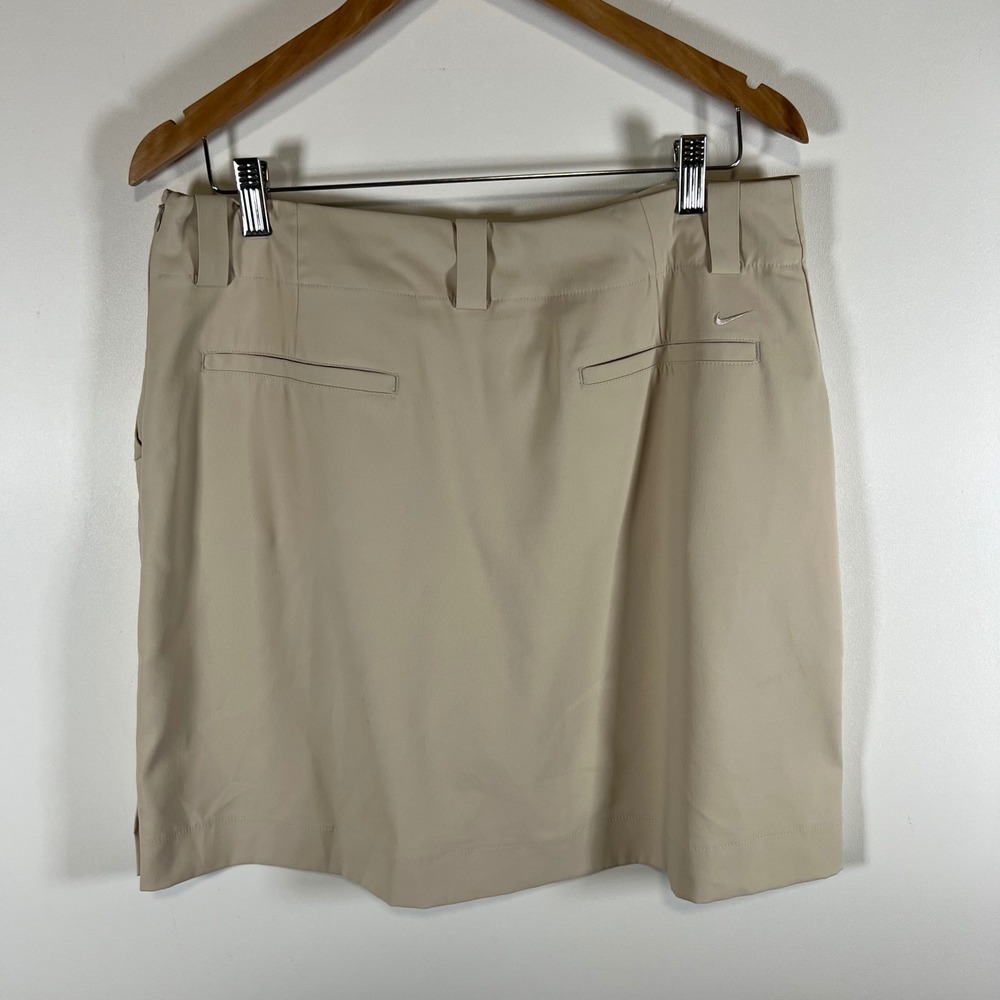 Nike Golf Fit Dry Tan Beige Skirt Womens Sz 12 Performance Athletic Skort Golf - Picture 6 of 13